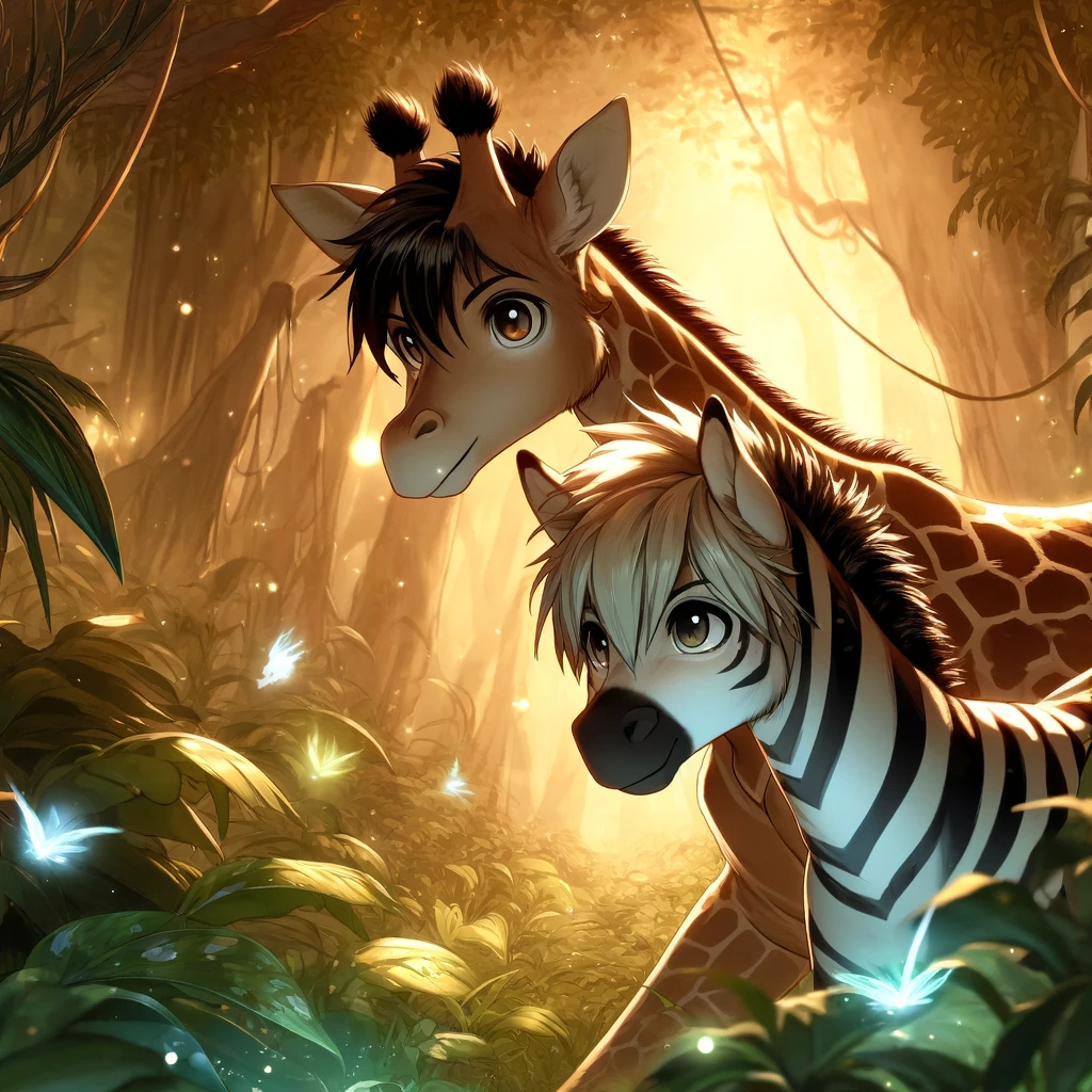 John and James in the Jungle