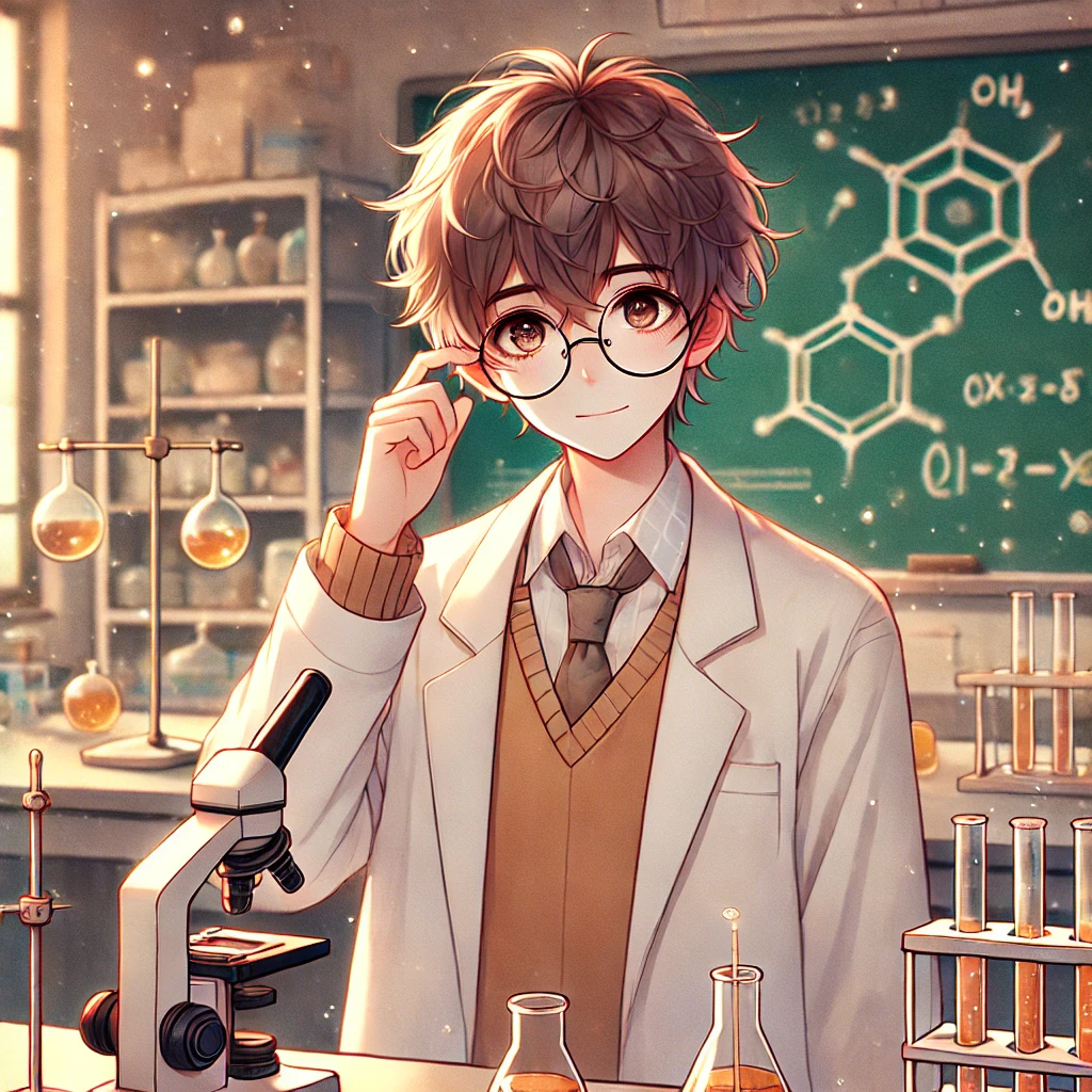 The scientist in his lab